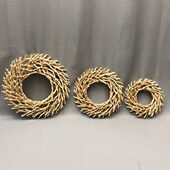 原木新款 饰花环 解桥森系圆环挂件创意木制摆件家居客厅卧室墙面装