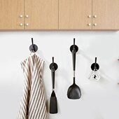 厨房不锈钢免打孔挂钩强力粘胶墙壁承重壁挂粘钩衣无痕钉金属钩子