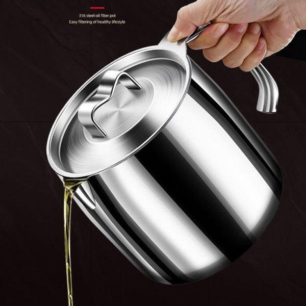 铿锵德国油壶316不锈钢猪油储油滤油壶带盖网厨房过滤油渣神器,厨房/烹饪用具,油壶,淘宝优惠券,粉丝福利购,淘宝优惠卷
