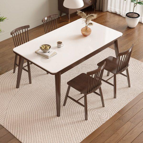 岩板餐桌椅组合家用轻奢简约现代奶油风2024新款长方形小户型饭桌,住宅家具,岩板餐桌,淘宝优惠券,粉丝福利购,淘宝优惠卷