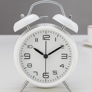 响铃超大声金属闹钟创意学生用床头儿童专用走时静音打铃小闹钟表