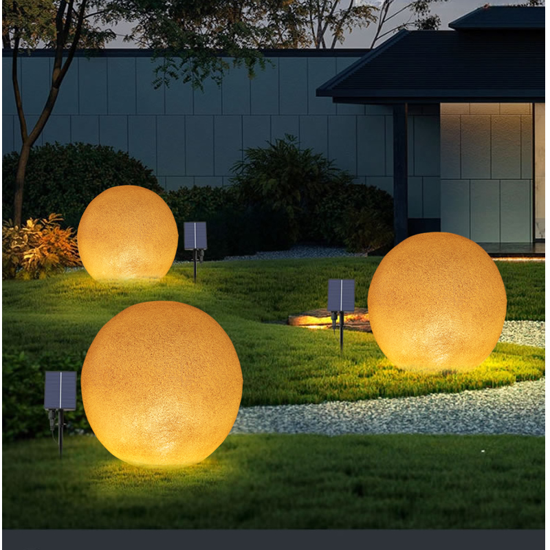 太阳能月球灯网红l小院装饰庭院花园布置户外防水草坪落地阳台氛