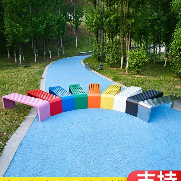 公园椅户外长椅室外园林铁艺座椅广场小区休息长条凳幼儿园彩色凳,住宅家具,公园椅,淘宝优惠券,粉丝福利购,淘宝优惠卷