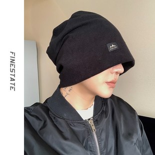堆堆帽大码 FINE 新款 冬季 大头围冷帽针织帽毛线帽 STATEn帽子男款