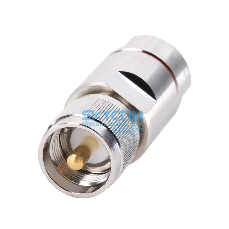 50欧姆 同轴电缆 n1/2馈管接头 M公头粗针 装接型 SL16公头