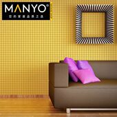 厨房背景墙瓷砖 北欧25x25小方格浴室内墙 黄色陶瓷装 饰马赛克