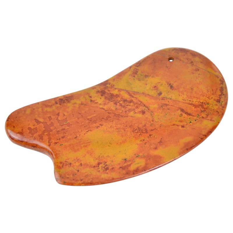 加大加厚泗滨红砭石刮痧板面部美容板肩颈开背点穴拨筋脚底推经络