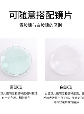 LED灯夹台式放大镜台灯 带灯夹式放大镜 白玻镜片5/10/20/25倍