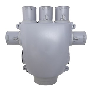 新风系统分风箱pe管道分支器顶送风金属分风箱ABS 一分六 一分十