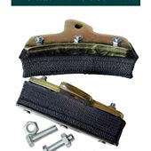 加厚脚扣配件小胶皮电力线杆水泥杆防滑皮铁丁字橡胶皮条脚扣带