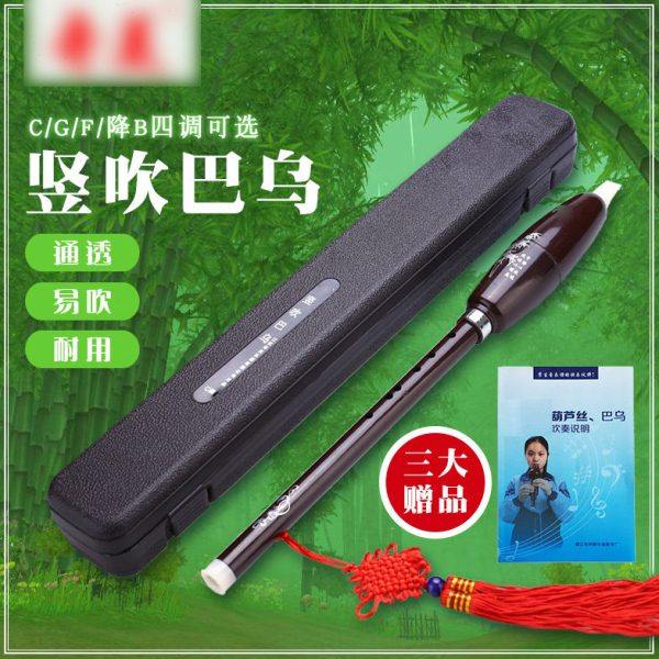巴乌竖吹巴乌防摔C调降B调G调F调防锈儿童学生初学练习演奏紫檀色
