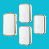 无线门铃不用电源直流用电池三拖一电子家用呼叫器防水