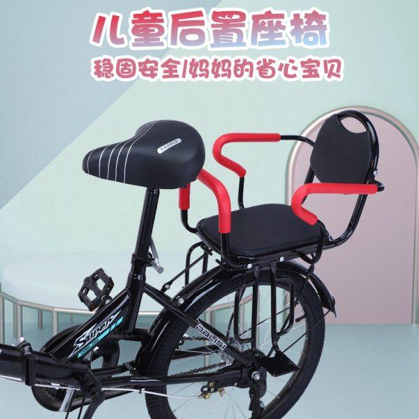 自行车儿童座椅后置加厚加大棉电动车座椅单车小孩后座宝宝安全座