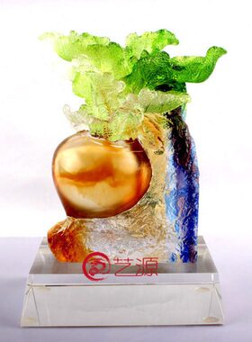 琉璃摆件工艺品好彩头创意家居饰品开业祝寿结婚生日礼品礼物招财