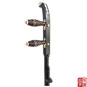 秦腔板胡杆 高音中音卷头平头龙头秦腔板胡杆子 专业黑檀板胡杆