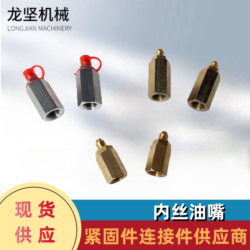内丝油嘴 内螺纹油嘴 加油咀v黄油嘴直通式压注油杯M10*1分2分3分