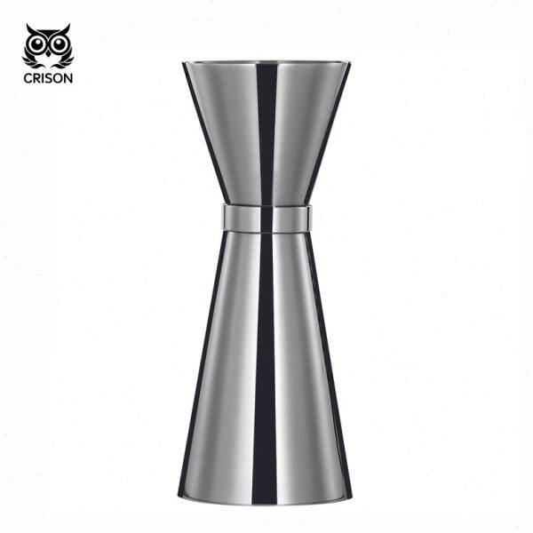 JG002 CRISON精细304不锈钢调酒量酒器 鸡尾酒带刻度线量杯JIGGER