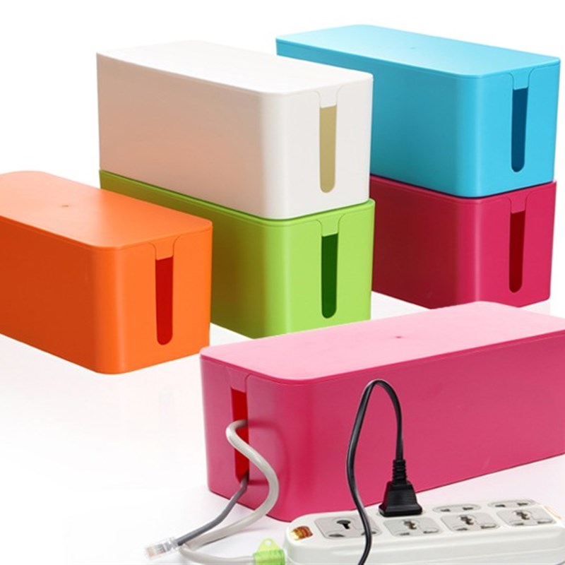 电源插线板收纳盒 电线插排收纳理线盒塑料插座R整理集线盒 插座