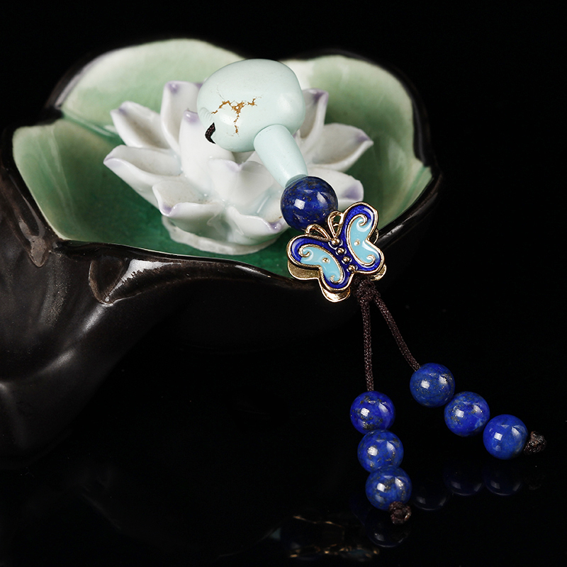 DIY配饰套餐原矿绿松石顶珠腰珠佛头三通佛珠10R8金刚星月菩提配