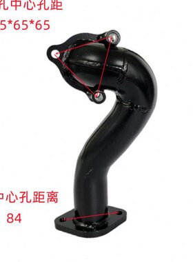 江淮新款帅铃Q6骏铃H330V6潍柴WP3Q发动机涡轮增压器排气管原厂件