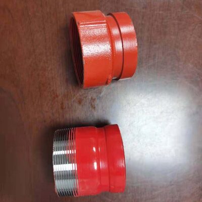 沟丝大小头65一头内丝一头沟槽76转换沟槽丝扣60 DN50内丝转沟槽