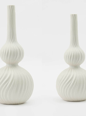 简约创意葫芦造h型花瓶摆件插花落地客厅玄关样板房间售楼处装饰