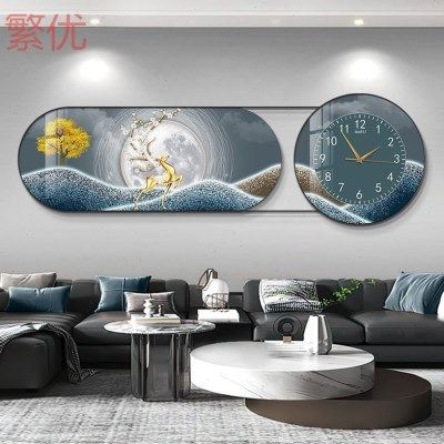 f1w轻奢钟表挂钟客厅时钟简约时尚静音表挂墙餐厅创意挂饰表,家居饰品,挂钟,淘宝优惠券,粉丝福利购,淘宝优惠卷