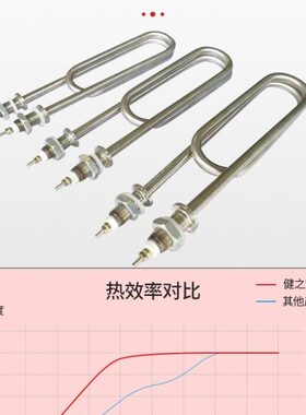 大功率铜双U型发热管/蒸饭柜加热管/整车电热管380V4KW6KW8KW12KW