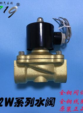 电磁阀水阀 常闭 2W025-08 2W160-15 2W250-25 2分 4分1寸2寸气阀
