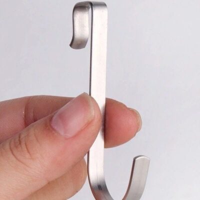 304挂钩不锈钢方管挂钩家用扁钢卡勾卧室配件S型钩子厨房浴室小钩