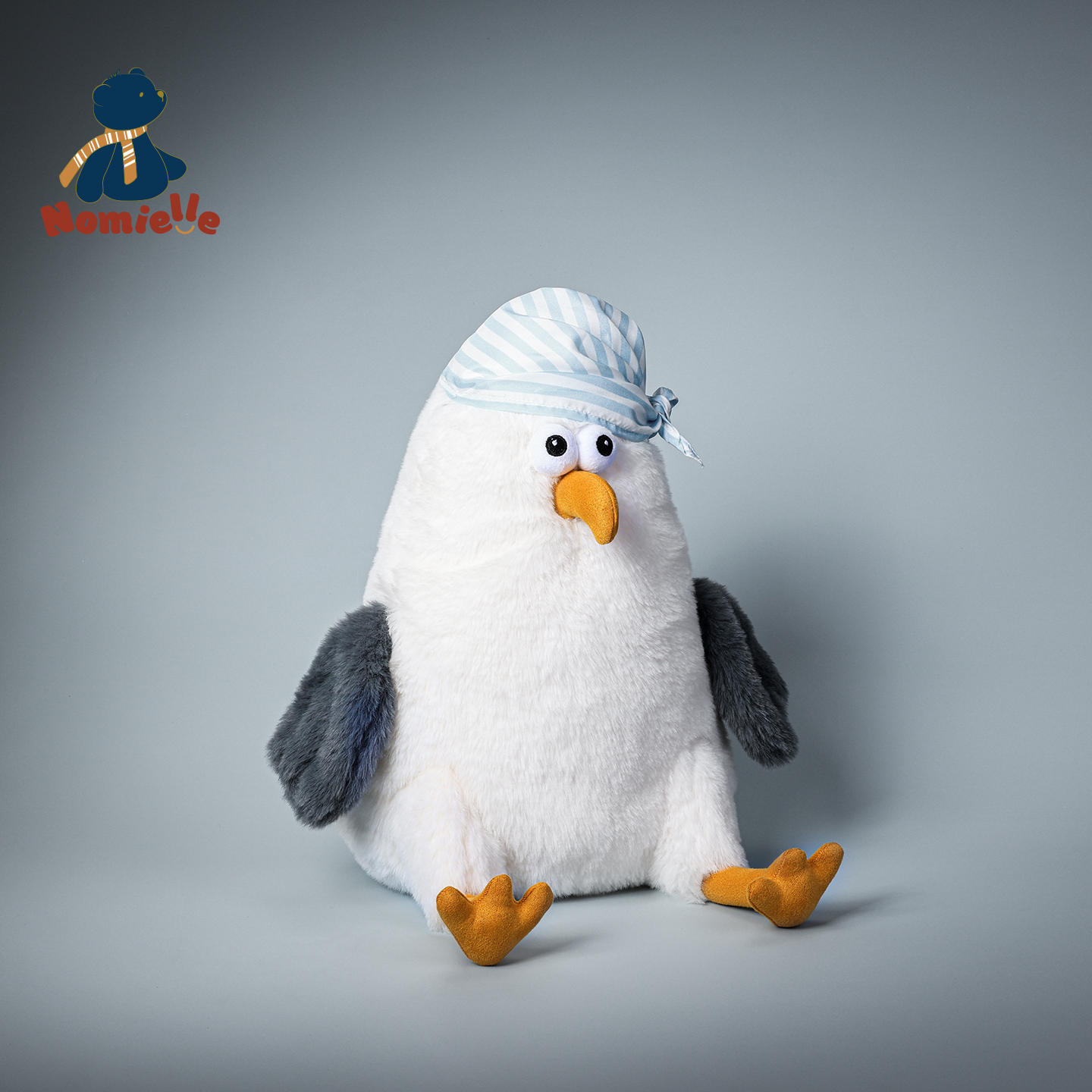 Nomielle海盗鸥毛绒玩具玩偶安抚娃娃公仔卡通动物小海鸥节日礼物
