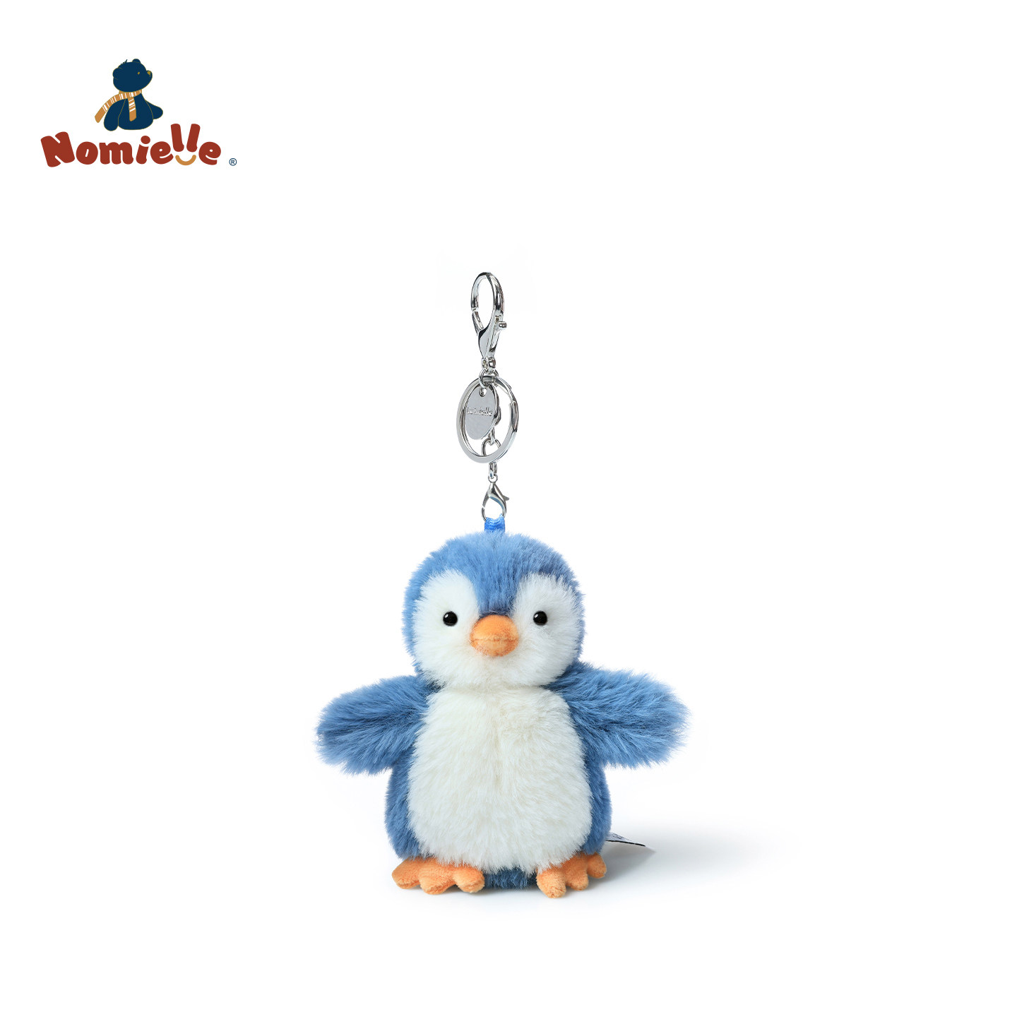Nomielle蓝色企鹅挂件毛绒玩具趣味玩偶安抚娃娃公仔装饰挂件