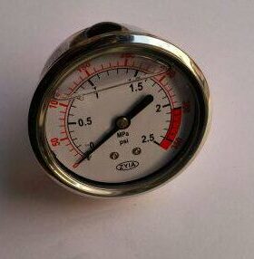 yn-63z-U 轴向耐震充防振油压力表 压力2.5mpa 350psi 直径61mm