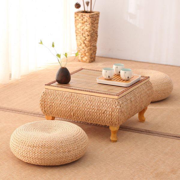 榻榻米茶几日式禅意矮桌飘窗桌子迷你收纳小方桌藤编炕桌阳台茶桌,住宅家具,炕几/飘窗几,淘宝优惠券,粉丝福利购,淘宝优惠卷
