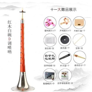 唢呐乐器初学者入门全套吹喇叭大锁啦乐器小琐呐d调降b调民间索拉