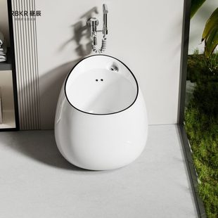 昼辰拖把池一体陶瓷洗拖把桶呕吐盆洗脚盆阳台墩布池卫生间拖布池