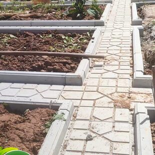 菜地菜沟板成品新农村庭院水泥围边石学校田园菜园沟槽沿边铺路板