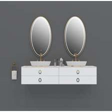 体浴室柜镜柜套盆现代简约卫一生61370装间洗脸洗手台盆柜组合