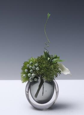 创意花摆件轻奢瓶水滴状花瓶花摆件客厅样板房餐桌VGS装饰干花艺