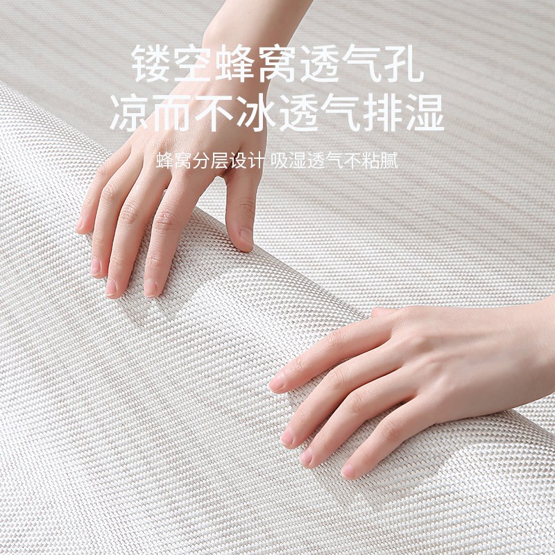 地毯客厅仿藤席垫k包豪斯线条冰丝凉席可擦夏季凉榻榻米地垫床边