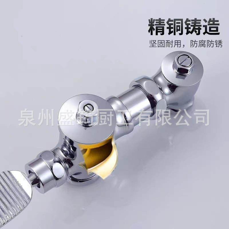 卫阀生间手按式脚踏脚踩便器开关蹲大便池冲水阀厕034所冲坑洗蹲