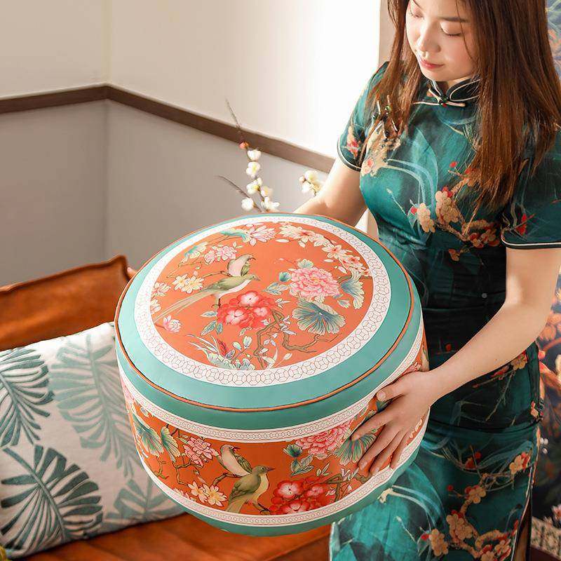 美地式厅毯地板上懒人看书高墩中式客阳坐台飘窗蒲团中式印花坐垫,居家布艺,美臀垫/保健坐垫,淘宝优惠券,粉丝福利购,淘宝优惠卷