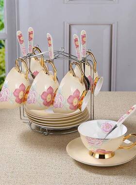 欧式骨瓷茶小众高级用具套手工装描金实咖啡杯BD-05碟英式下午茶