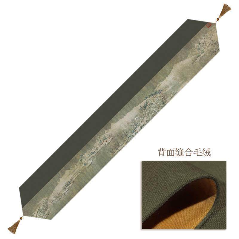 桌旗中式禅棉意茶桌防中垫布水布MNI艺麻新式复古长条茶台茶席,居家布艺,桌旗,淘宝优惠券,粉丝福利购,淘宝优惠卷