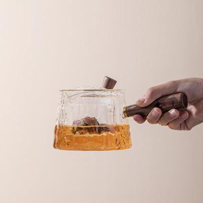 日式玻璃器茶壶型围炉煮茶壶耐高温加厚BCH502大容冲量泡茶小壶茶