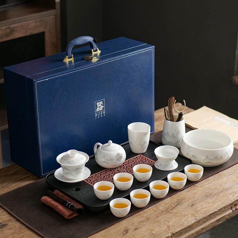 德化9424功白瓷茶具套装家用客厅高档轻奢盖夫碗陶茶杯瓷泡茶壶办,农机/农具/农膜,其它农用工具,淘宝优惠券,粉丝福利购,淘宝优惠卷