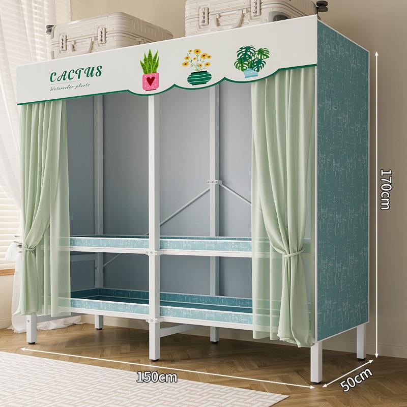 简易衣柜纳折叠柜免安装衣见详情服衣柜加家用租卧室出房用粗加固