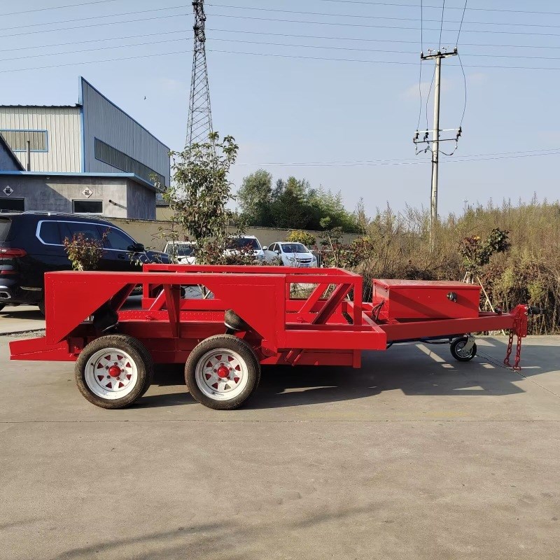 超低牵引平板拖车平板拖车分类轨B道式超低牵引平板拖车升降拖挂