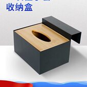 散称区熟食区 支架木盒套装 超市货架一次性手套盒 手套收纳盒挂式