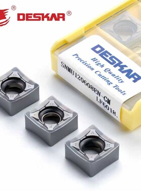 戴斯卡快进给铣刀片 SNMU120608EN-GM LF6018通装金鹭 钢件不锈钢